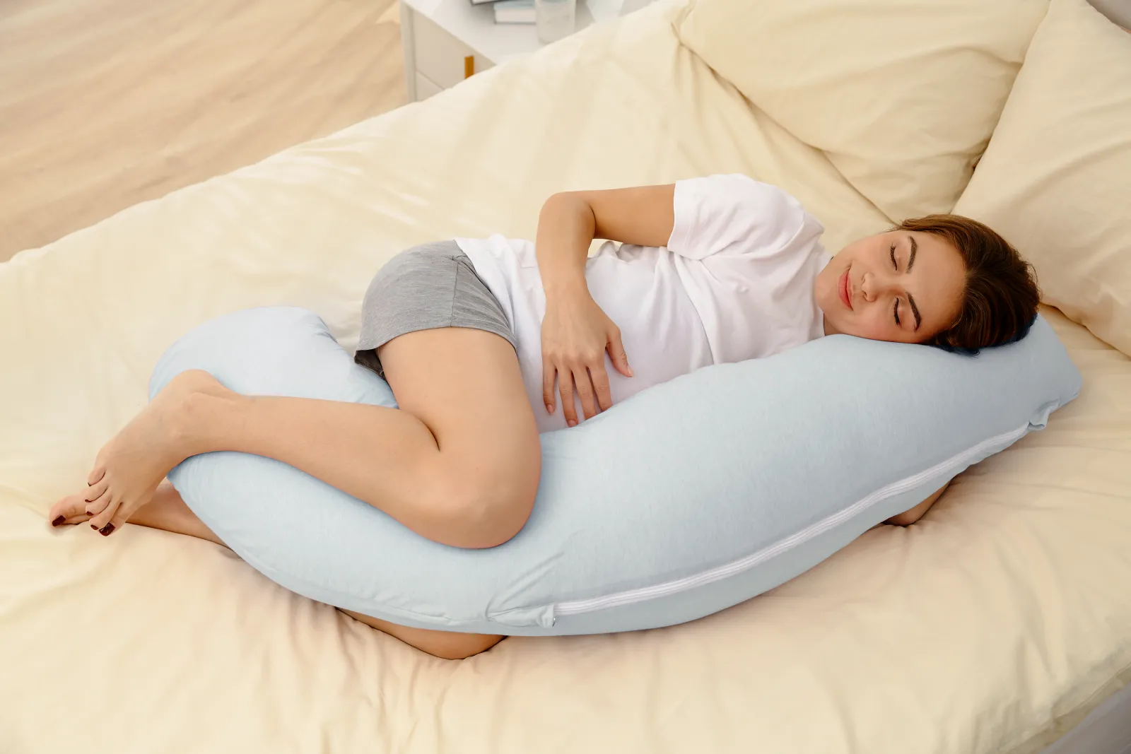 Almohada de maternidad en forma de J - imagen 2