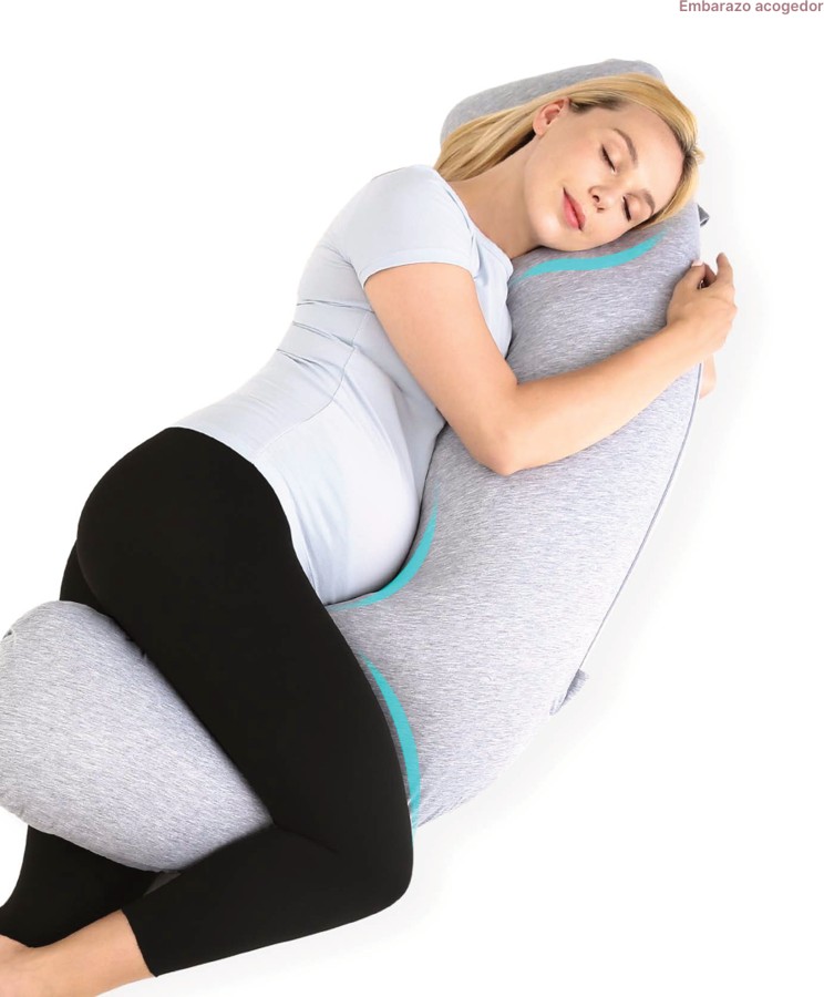 Almohada de maternidad en forma de J
